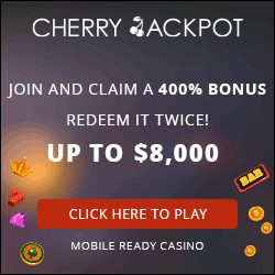 Cherry Jackpot casino double welcome bonus