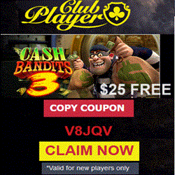 Club Player Casino $25 freechip