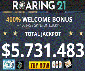 Roaring21 casino welcome bonus 100 FS
